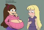  big_breasts breasts clothing disney duo female godalmite gravity_falls huge_breasts mabel_pines not_furry pacifica pacifica_northwest 