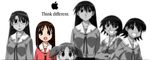  azumanga_daioh dualscreen kagura kasuga_ayumu mac mihama_chiyo mizuhara_koyomi sakaki takino_tomo 