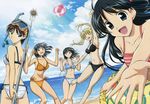  highres megami sawachika_eri school_rumble suou_mikoto swimsuit takano_akira tsukamoto_tenma tsukamoto_yakumo 