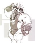  2015 anthro balls biceps bulge clothed clothing coop_(kihu) equine fur kihu male mammal muscular muscular_male nipples pecs solo stripes zonkey 