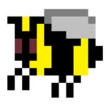  8bit arthropod bee digital_media_(artwork) insect pixel_(artwork) 