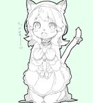  black_and_white cat clothing cub dress feline japanese_text kohakyu8513 lace lolita_(fashion) mammal monochrome ribbons text translation_request young 