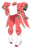  full_body gerbera_tetra green_eyes gundam gundam_0083 gym_uniform mecha no_humans one-eyed shouji_nigou socks white_background 