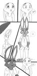  2016 clothed clothing comic dialogue disney english_text female fur hair hi_res judy_hopps lagomorph male mammal rabbit size_difference smile spintherella text zootopia 