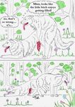  anal anal_penetration anatomically_correct animal_genitalia animal_penis anus ass_to_ass ass_up backsack balantes_tueri balls canine canine_penis comic cum cum_drip cum_in_ass cum_inside detailed_background dog dripping duo erection female feral feral_on_feral forest from_behind_position imminent_sex interspecies knot knotting licking male male/male mammal mixxiwuff mounting penetration penis pussy restricted_palette sex tongue tongue_out tree vaginal vaginal_penetration wolf 