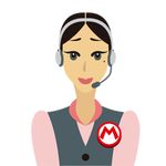  1girl animated animated_gif blue_eyes headphones lips looking_at_viewer mary_o official_art super_mario_maker 