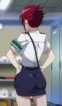  1girl animated animated_gif ass female rail_wars! red_hair sakurai_aoi short_hair 