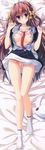  :o absurdres ahoge asamiya_himari bed_sheet between_breasts blue_eyes blue_skirt blush bow bra bra_lift breasts brown_hair button_eyes buttons collarbone dakimakura dal_segno eyebrows eyebrows_visible_through_hair flat_cap from_above full_body hair_between_eyes hair_bow hair_intakes hat head_tilt highres huge_filesize large_breasts long_hair looking_at_viewer looking_up lying necktie necktie_between_breasts nipples open_clothes open_shirt panties pantyshot pantyshot_(lying) parted_lips pillow pink_bra pink_panties pleated_skirt school_uniform shirt short_sleeves skirt skirt_lift socks solo tanihara_natsuki unbuttoned unbuttoned_shirt underwear white_hat white_legwear yellow_bow 