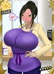  blush gigantic_breasts idolmaster_cinderella_girls mukai_takumi muscle tak111 trading_card_game 