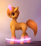  animated changeling cutie_mark equine fan_character female feral fur hair hooves horn horse insect_wings mammal my_little_pony no_sound nude orange_eyes orange_fur orange_hair pony purple_eyes purple_hair rodrigues404 simple_background solo standing transformation unicorn wings 