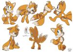  2016 anthro barefoot canine caught flying fox kirumo-kat male mammal miles_prower model_sheet sonic_(series) young 