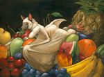  2016 bat female food fruit fur lying mammal micro on_front scale_(artist) solo tan_fur 