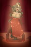  2016 anthro big_breasts breasts cleavage clothed clothing dress earth_pony equine fan_character female horse huge_breasts mammal mcsweezy my_little_pony pony solo 