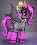  2016 anatomically_correct anatomically_correct_pussy animal_genitalia animal_pussy anus bat_pony bat_wings blush butt clitoris equine_pussy eyelashes fan_character female feral hair hi_res hooves horn membranous_wings multicolored_hair my_little_pony pussy pussy_juice selenophile solo two_tone_hair wings 