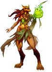  barefoot canine clothed clothing druid female jewelry magic magic_user mammal necklace official_art paizo pathfinder skimpy tribal_spellcaster unknown_artist were werewolf 