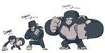  ape fak&eacute;mon gorilla mammal nintendo pok&eacute;mon primate rugby source_request unknown_artist video_games 