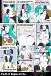  2016 anthro anthrofied areola breasts broken_horn cervine clothing collar comic elbow_gloves equine fall_of_equestria female friendship_is_magic gloves horn lactating legwear male mammal my_little_pony nipples nude ponkpank pponkpank princess_celestia_(mlp) pussy reindeer rubber slave stockings syringe tail_wraps winged_unicorn wings wraps 