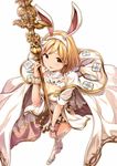  :3 :d akita_hika alternate_costume animal_ears bangs belt blonde_hair blush boots breasts brown_eyes bunny_ears bunny_tail cape cleavage cleavage_cutout djeeta_(granblue_fantasy) fake_animal_ears fake_tail floral_print flower foreshortening from_above full_body gem granblue_fantasy hair_flower hair_ornament hairband hand_up high_heels holding holding_staff lace leotard looking_at_viewer medium_breasts naughty_face open_mouth outline parted_bangs parted_lips sage_(granblue_fantasy) short_hair simple_background sleeves_folded_up smile solo staff standing tail thigh_boots thighhighs turtleneck white_background white_cape white_footwear white_legwear white_leotard wrist_cuffs 