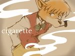  canine clothing dog kototani_kaiki male mammal sherlock_hound sherlock_hound_(series) smoking 