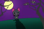  ambiguous_gender bat blood cat feline mammal neitsuke night nyanpire nyanpire_(character) outside 