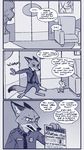  2016 angry anthro canine clothed clothing comic dialogue disney duo english_text female fox fur male mammal mistermead mouse nick_wilde police_uniform rodent skirt story story_in_description text uniform zootopia 