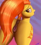 2016 abstract_background amber_eyes anatomically_correct anatomically_correct_pussy anus bedroom_eyes butt clitoral_winking clitoris cutie_mark equine female feral friendship_is_magic fur hair half-closed_eyes horse jeki looking_at_viewer looking_back mammal multicolored_hair my_little_pony open_mouth orange_hair pony pussy seductive solo spitfire_(mlp) tongue tongue_out two_tone_hair wonderbolts_(mlp) yellow_fur 