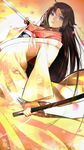  akechi_shizuku black_hair blue_eyes highres holding holding_sword holding_weapon japanese_clothes kara_no_kyoukai katana kimono lips long_hair looking_at_viewer ryougi_shiki solo sword weapon 