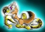  anthro canine duo feline fox gard3r girly leopard male male/male mammal nude simple_background smile spread_legs spreading 