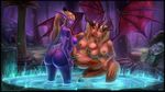  2016 areola big_breasts big_butt breasts butt demon dildo elf erect_nipples female female/female group horn huge_breasts huge_butt humanoid night_elf nipples nude penetration pussy sex sex_toy strapon succubus vaginal vaginal_penetration vempire video_games warcraft wings 