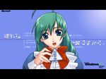  artist_request green_hair long_sleeves looking_at_viewer me-tan os-tan solo 