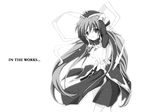  beruchin_(incentive) greyscale hoshino_yumemi long_sleeves monochrome planetarian solo wallpaper 