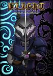  2016 anthro armello armor belt black_sclera canine clothed clothing english_text fur grey_fur male mammal melee_weapon purpleground02 scale_mail solo sword text thane_(armello) thorns video_games weapon white_eyes wolf yellow_eyes 
