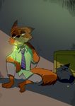  artrockt canine clothed clothing collar crying disney fox half-closed_eyes male mammal nick_wilde sad solo tears zootopia 