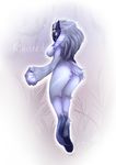  anthro big_breasts breasts butt caprine dk- english_text female goat kindred mammal mask nipples nude simple_background solo text 