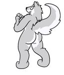  2016 aliasing angry anthro breasts butt canine digital_media_(artwork) dog female fur grey_fur mammal nude simple_background solo trout_(artist) white_fur 
