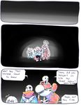  bone brothers chara_(undertale) comic english_text human loverofpiggies mammal monster papyrus_(undertale) sans_(undertale) sibling skeleton text undertale video_games 