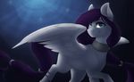  blue)eyes collar equine fan_character feathered_wings feathers female feral fur hair horse long_hair looking_at_viewer mammal my_little_pony night nude pegasus pony purple_hair silentwulv smile solo white_feathers white_fur wings 