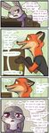  bb canine chair clothed clothing comic dialogue disney duo english_text female fox fur grey_fur judy_hopps lagomorph male mammal nick_wilde rabbit red_fur text zootopia 