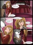  anthro blonde_hair canine clothing comic duo female fur grey_fur hair human interspecies male mammal wolf wolfpack67 ziggie13 