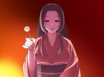  highres japanese_clothes kimono long_hair looking_at_viewer mimikaki red_eyes solo tamakura_kaho upper_body 