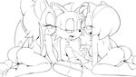  amy_rose anal anal_fingering anthro anus apostle balls bat big_breasts breasts butt canine erection female fingering fox group handjob hedgehog huge_breasts male mammal miles_prower nude penis pussy rouge_the_bat sex sonic_(series) 
