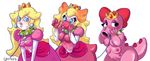  birdo cavitees mario_bros nintendo peach_(disambiguation) princess royalty sequence transformation video_games 