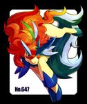  bad_pixiv_id gen_5_pokemon highres horn horse keldeo no_humans pokemon pokemon_(creature) ryanpei simple_background solo tail unicorn white_background 