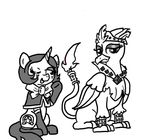  avian bow clothing cutie_mark ear_piercing equine fan_character female ficficponyfic gryphon horn joyride(colt_quest) mammal my_little_pony piercing unicorn 