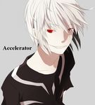  accelerator albino bad_id bad_pixiv_id character_name male_focus red_eyes sagyou smile solo to_aru_kagaku_no_railgun to_aru_majutsu_no_index white_hair 