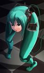  android aqua_hair bad_id bad_pixiv_id hatsune_miku highres legs robot_joints shiteyan'yo solo sukabu twintails vocaloid 