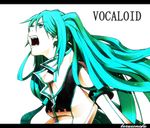  absurdres aqua_eyes aqua_hair bad_id bad_pixiv_id colored_eyelashes english eyelashes fangs hatsune_miku highres letterboxed long_hair open_mouth popped_collar simple_background solo velzhe vocaloid 