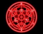  1280x1024 black fullmetal_alchemist logo magic_circle octogram summoning symbol 