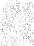  elizabeth_(gintama) gintama kagura kawakami_bansai kijima_matako murata_tetsuko okada_nizou punchiki sakata_gintoki shimura_shinpachi takasugi_shinsuke 