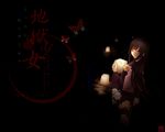  black_hair enma_ai japanese_clothes jigoku_shoujo kimono red_eyes wallpaper 